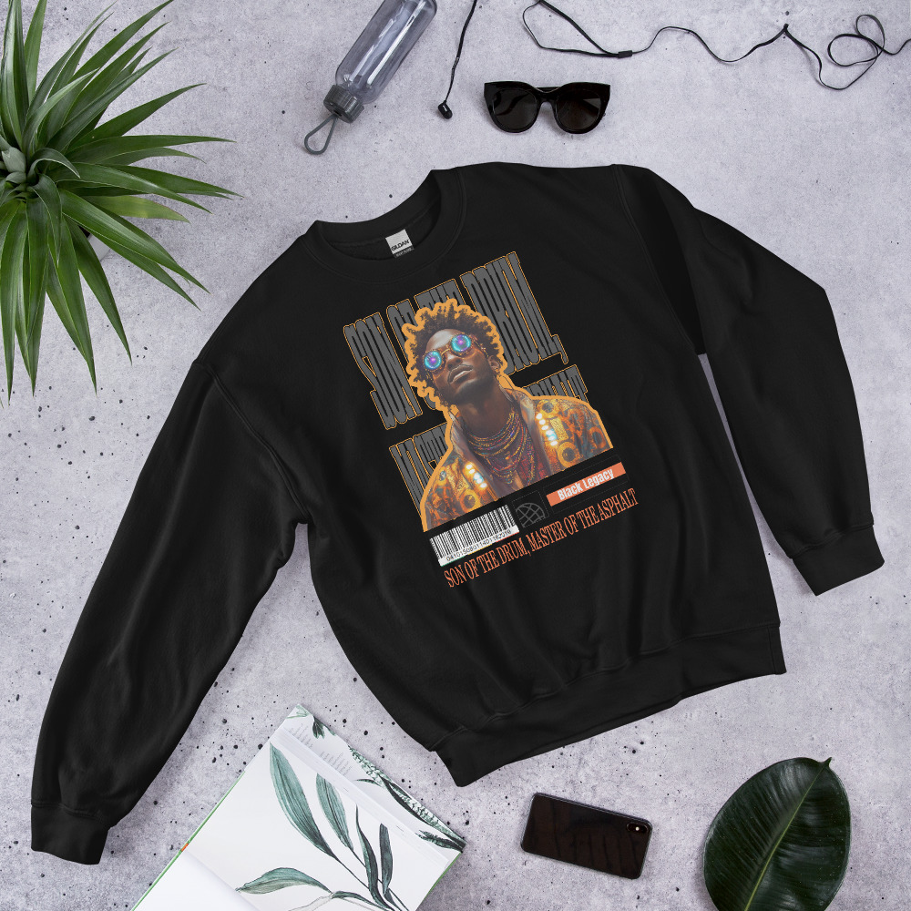 Unisex Sweatshirt - Son of the Drum, Master of the Asphalt - Image 2