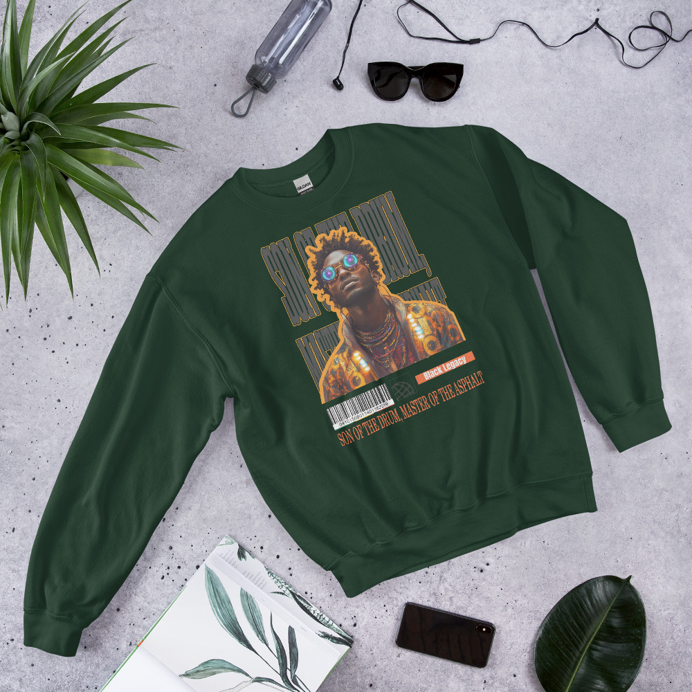 Unisex Sweatshirt - Son of the Drum, Master of the Asphalt - Image 5