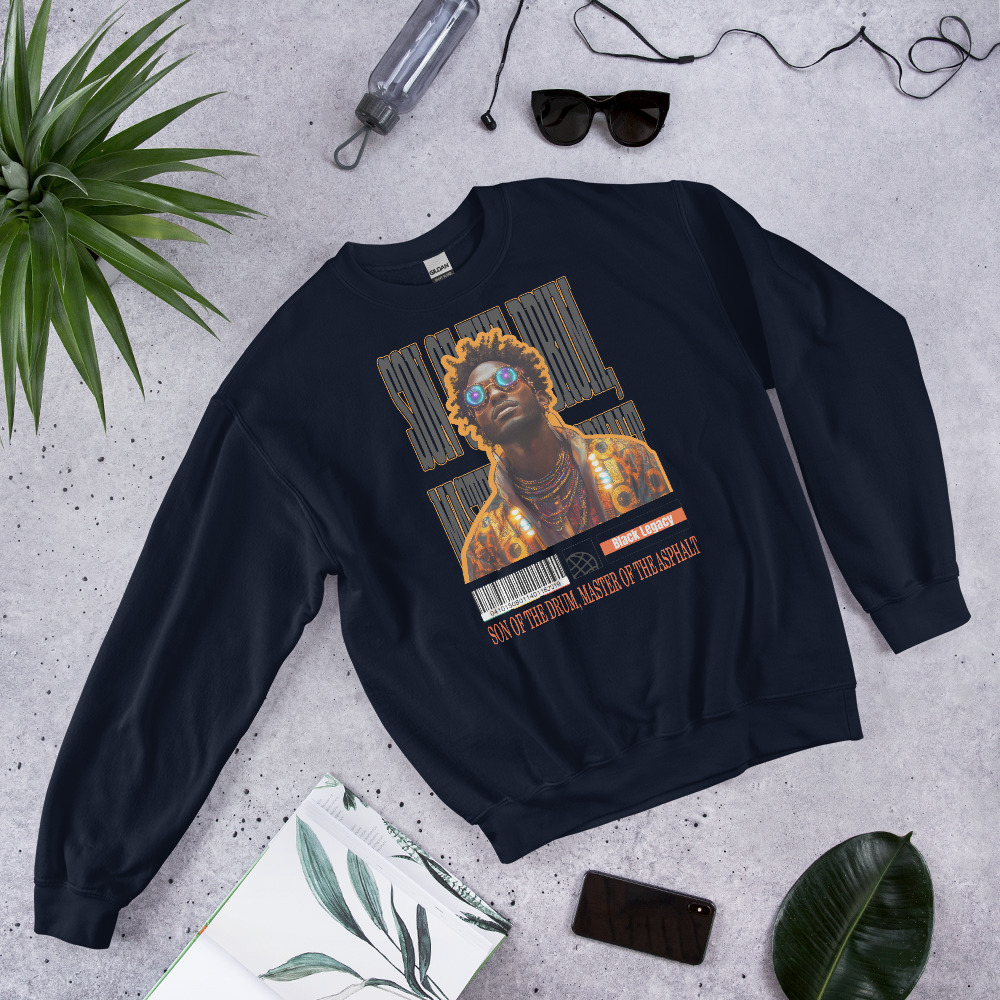 Unisex Sweatshirt - Son of the Drum, Master of the Asphalt - Image 3