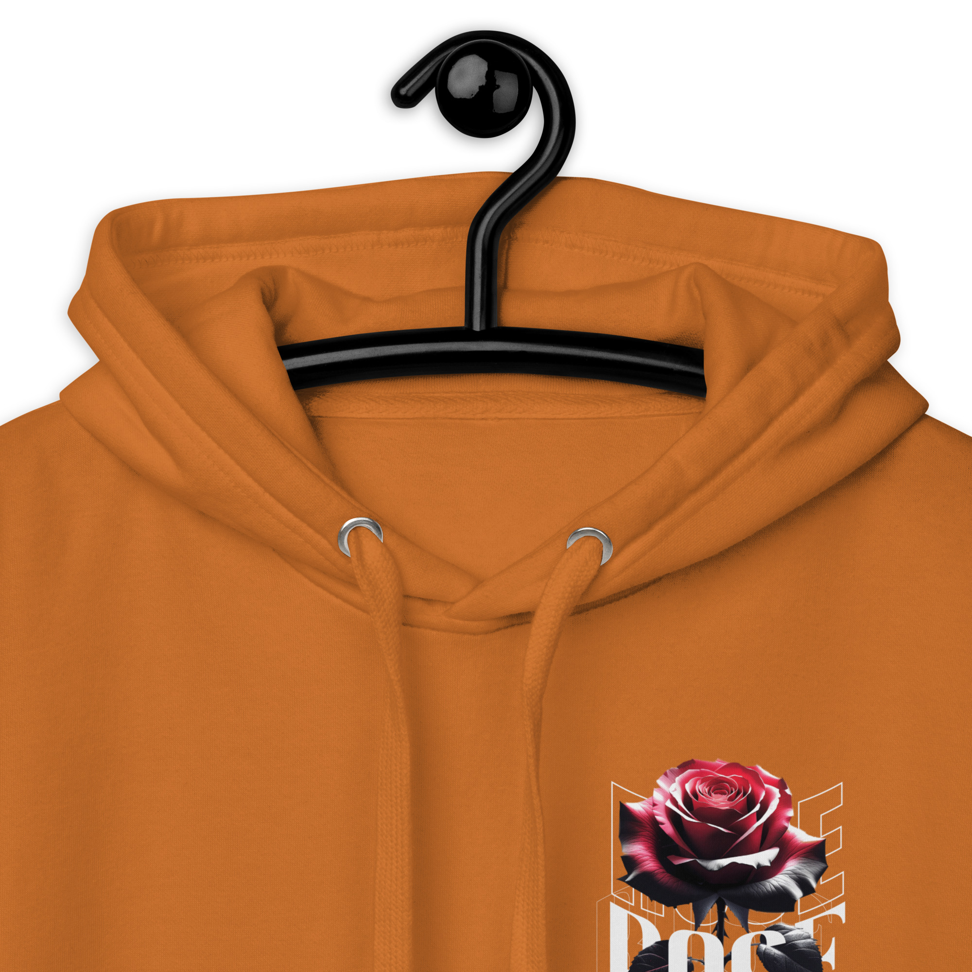 Unisex Hoodie with Urban Rose - Elegance & Strength art - Image 17