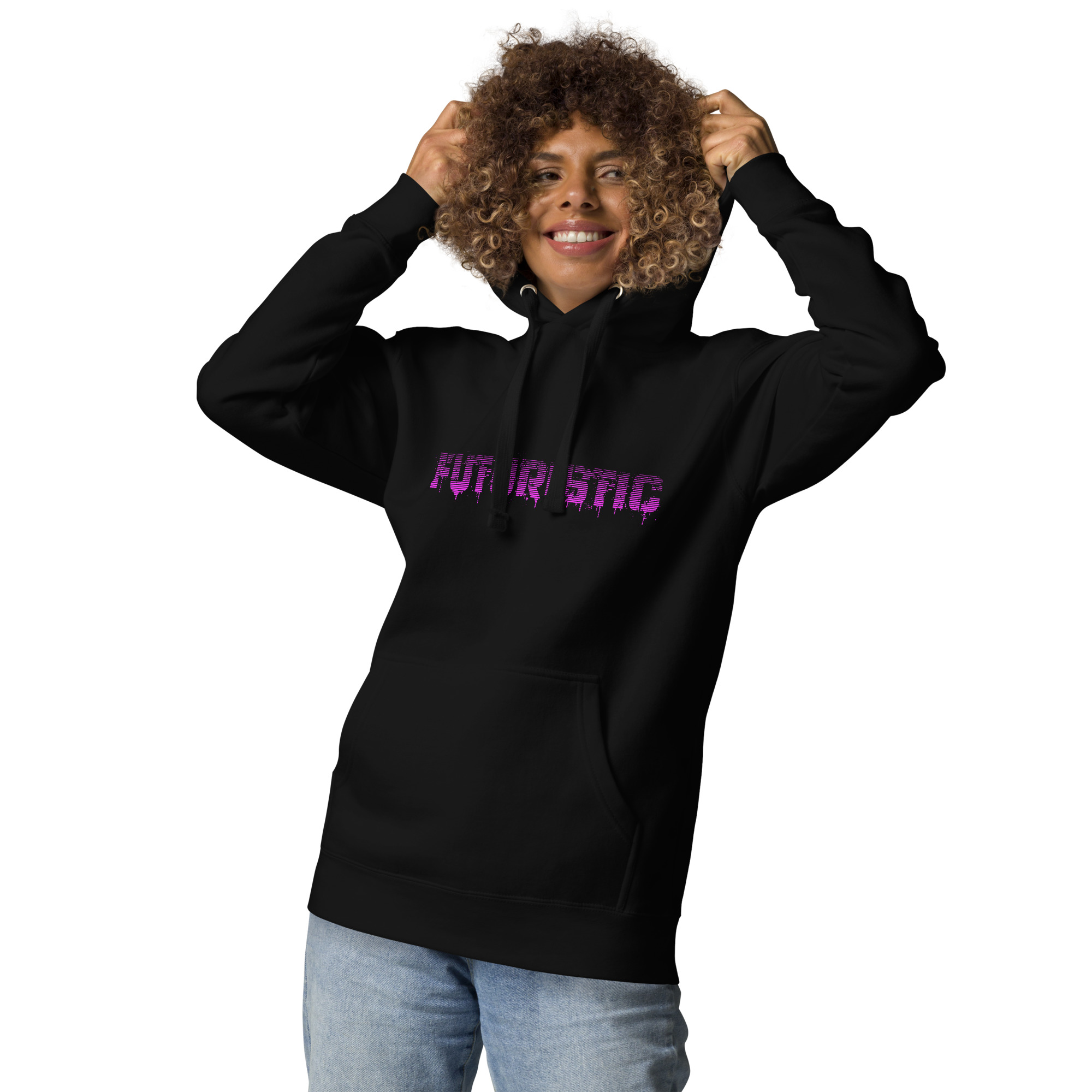 Unisex Hoodie whit Futuristic Streetwear Cyberpunk Style - Digital Art - Image 10