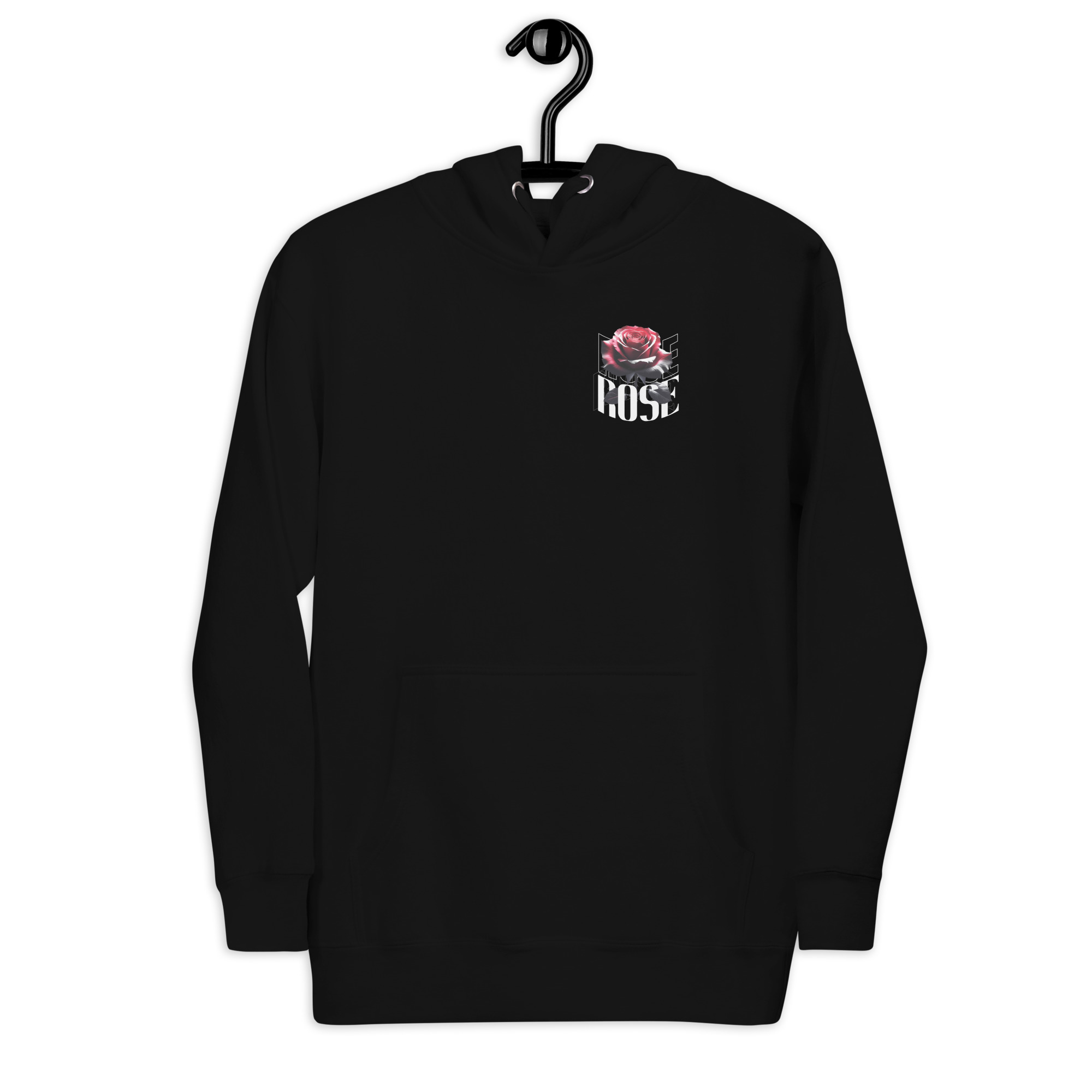 Unisex Hoodie with Urban Rose - Elegance & Strength art - Image 2