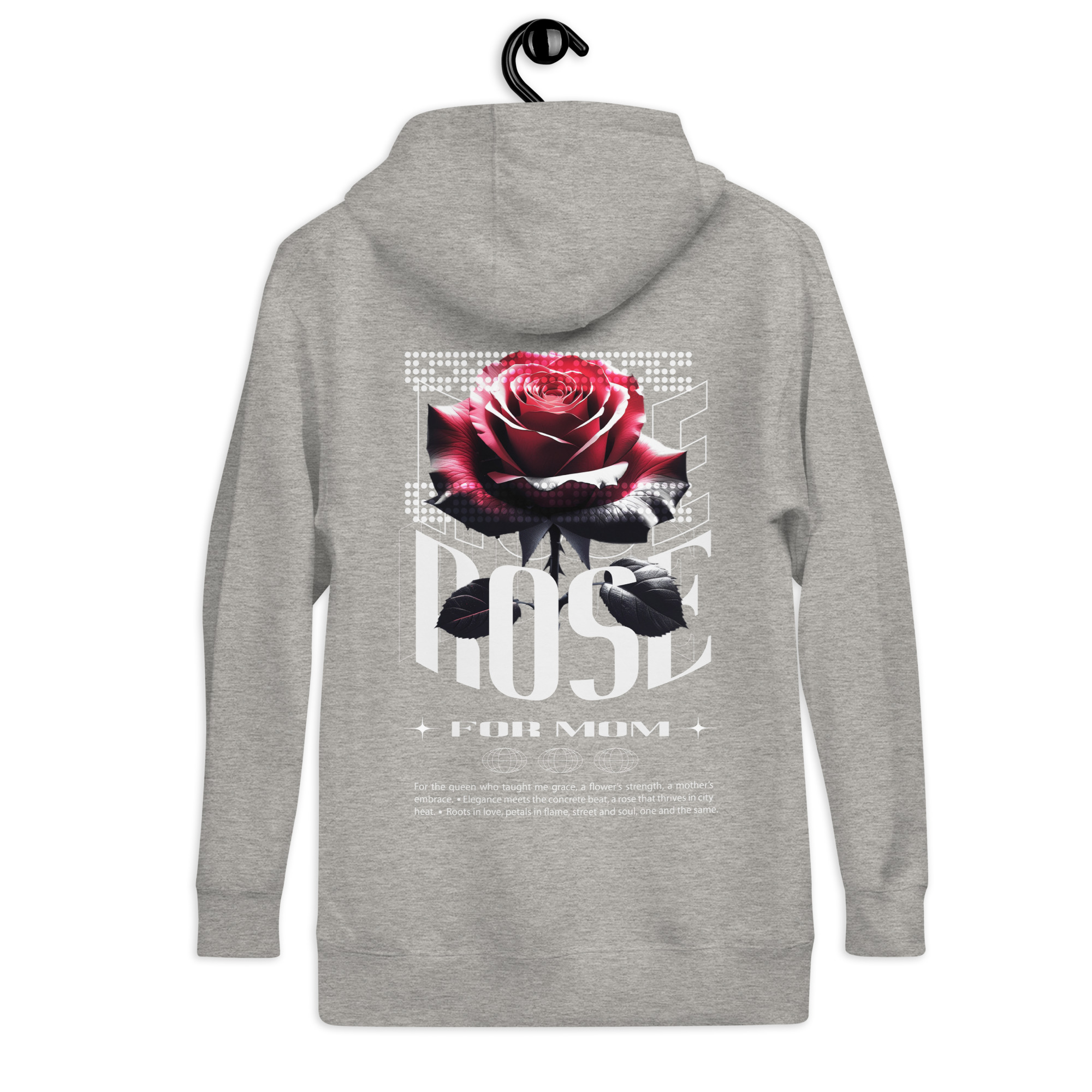 Unisex Hoodie with Urban Rose - Elegance & Strength art - Image 30