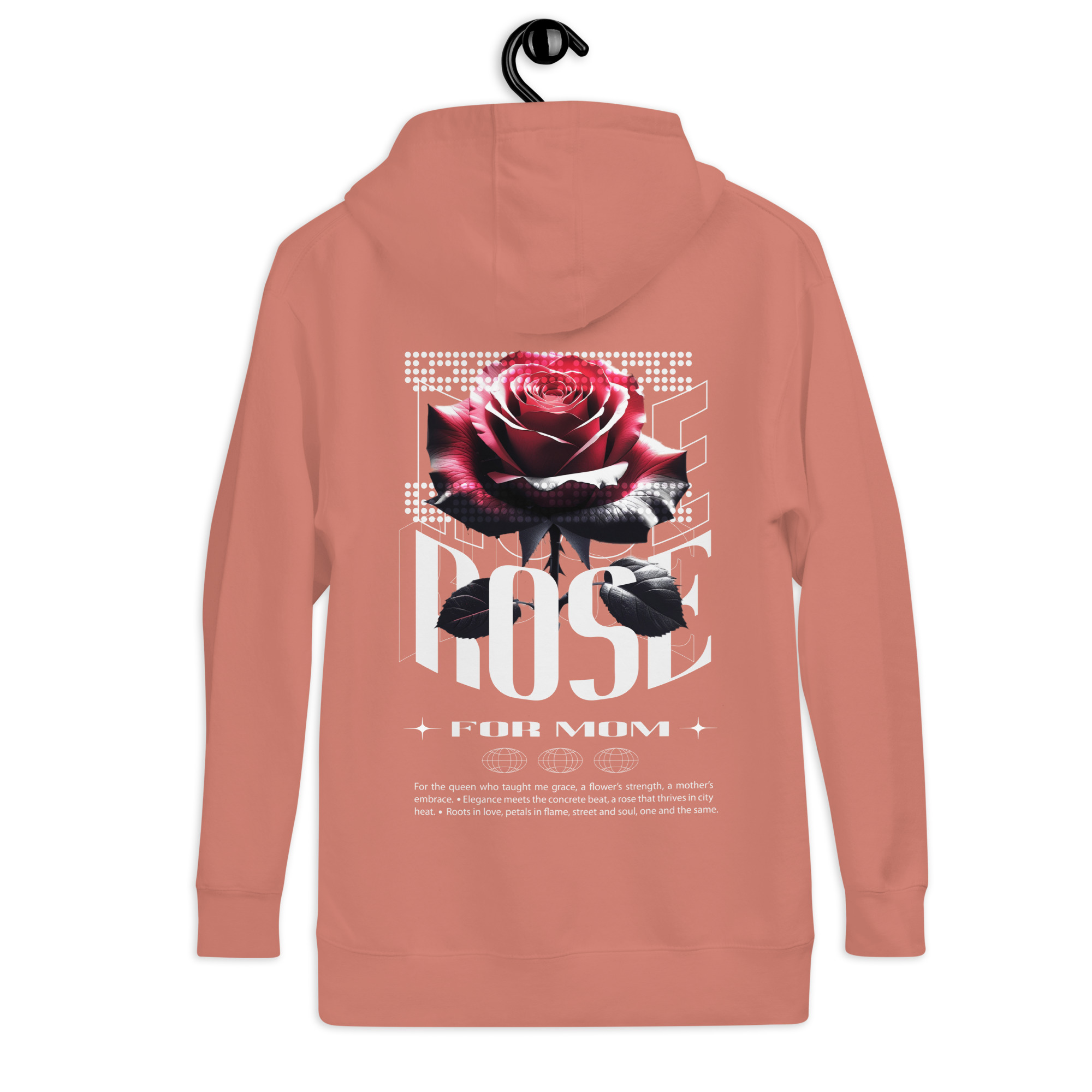 Unisex Hoodie with Urban Rose - Elegance & Strength art - Image 21