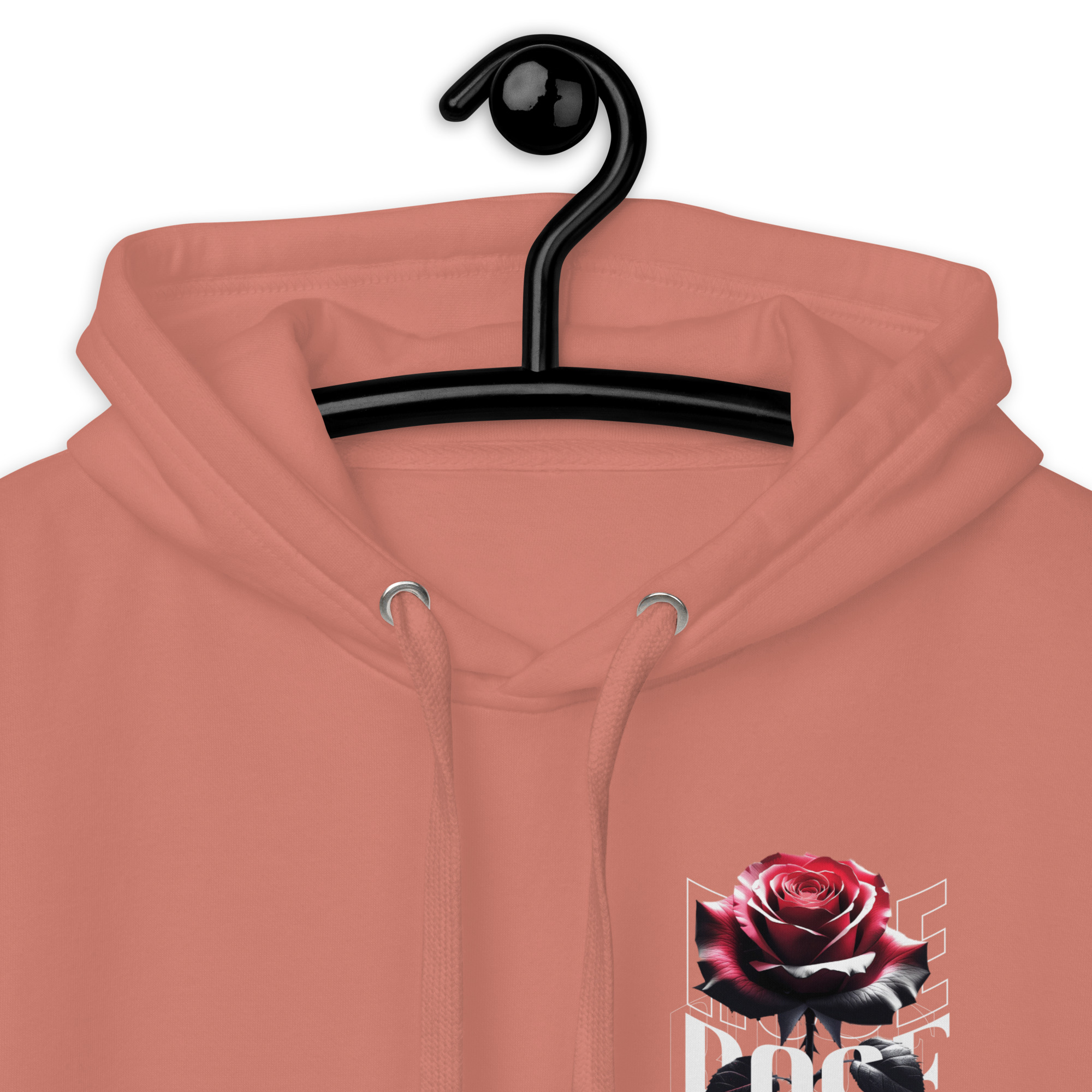 Unisex Hoodie with Urban Rose - Elegance & Strength art - Image 20