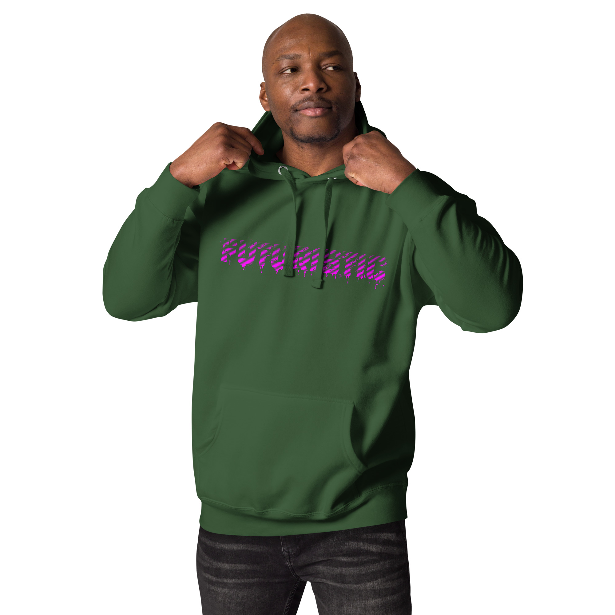 Unisex Hoodie whit Futuristic Streetwear Cyberpunk Style - Digital Art - Image 8
