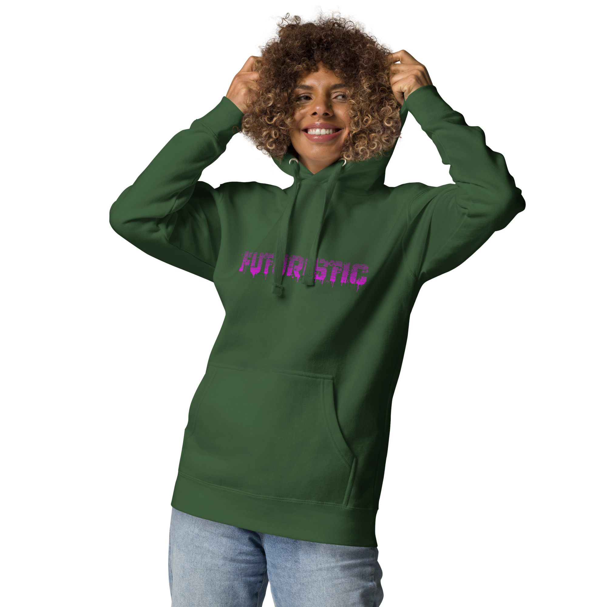 Unisex Hoodie whit Futuristic Streetwear Cyberpunk Style - Digital Art - Image 15