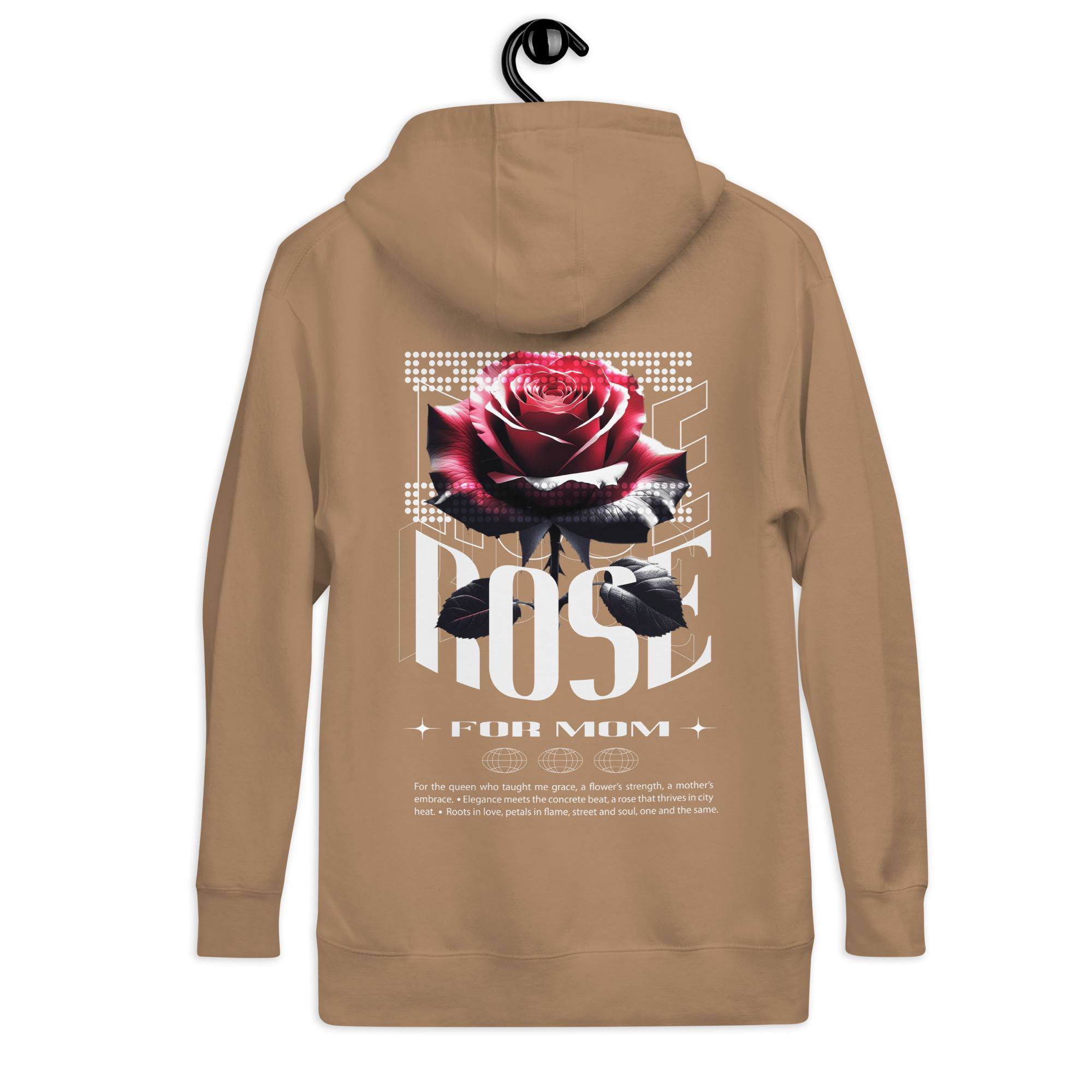 Unisex Hoodie with Urban Rose - Elegance & Strength art - Image 24