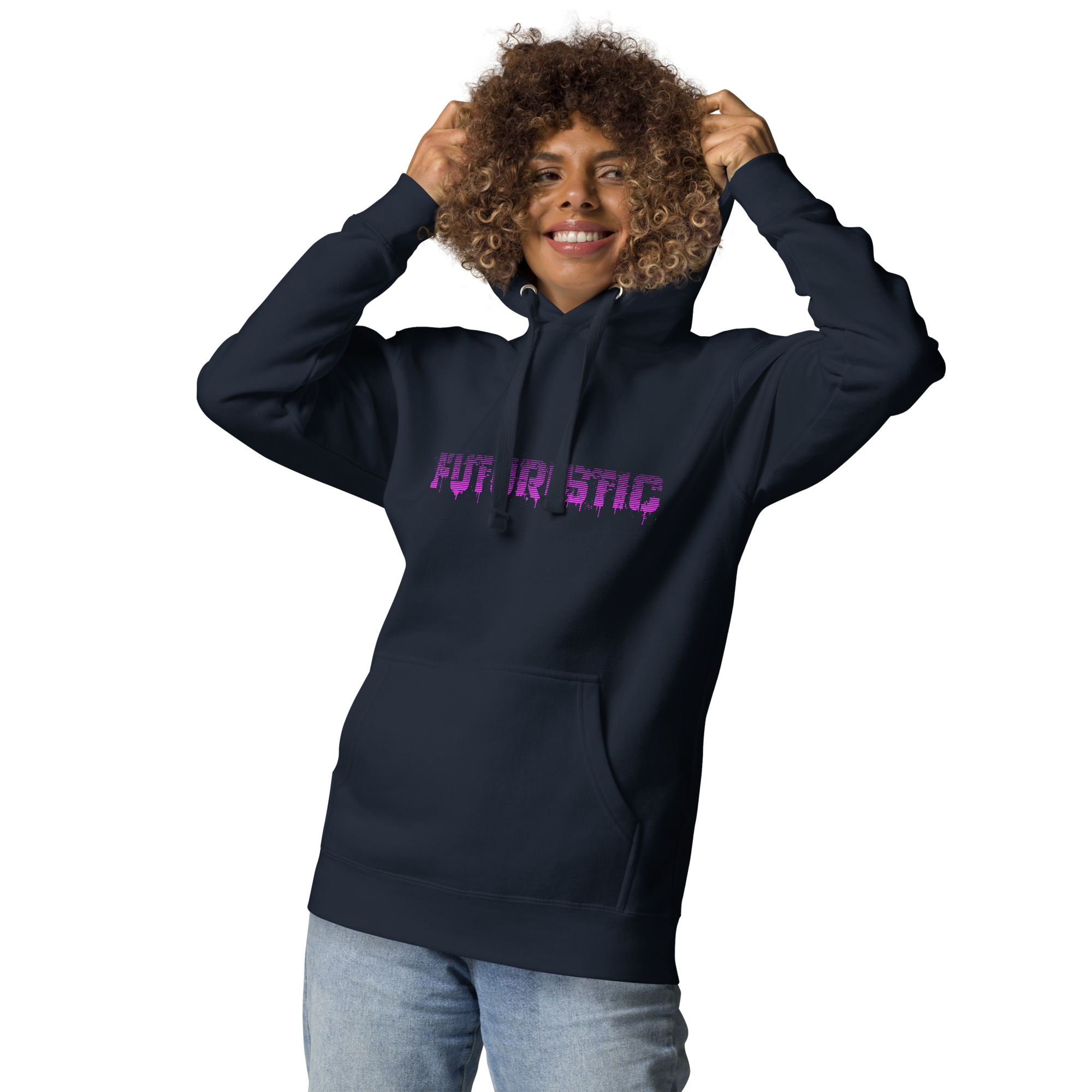 Unisex Hoodie whit Futuristic Streetwear Cyberpunk Style - Digital Art - Image 11
