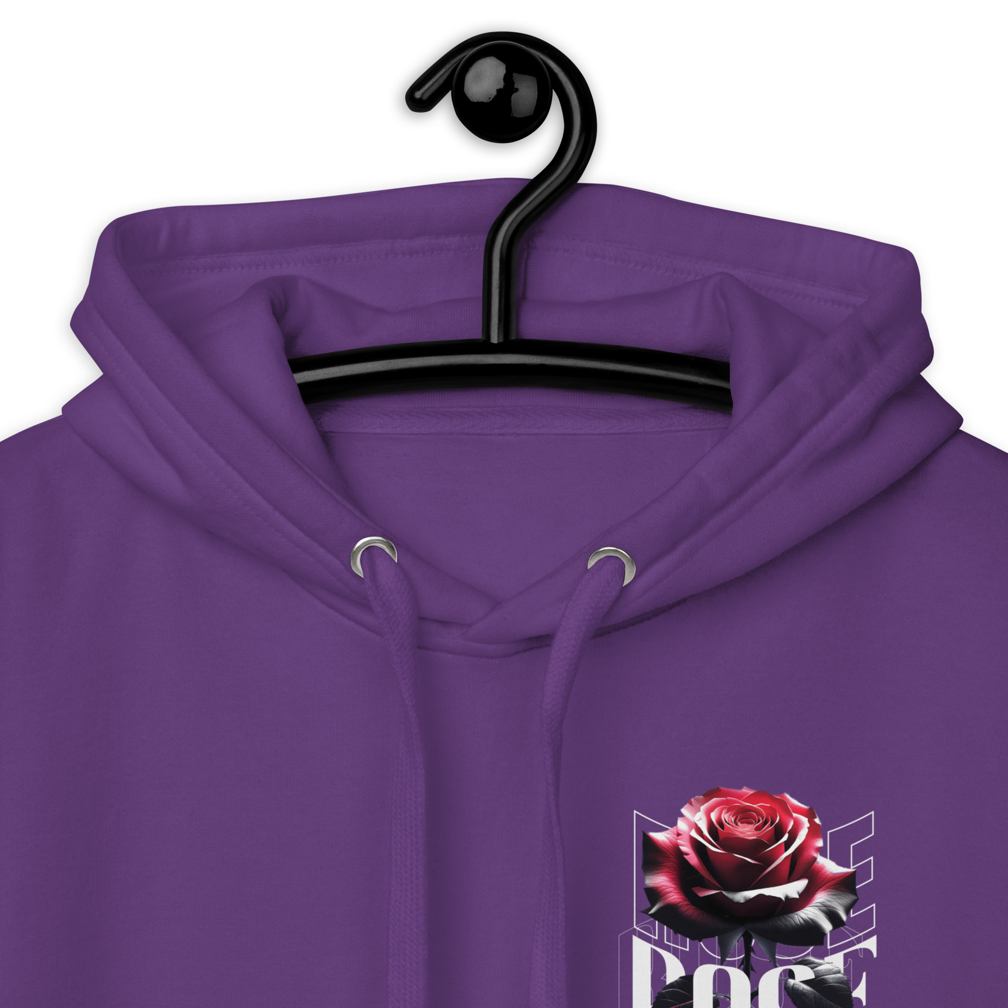 Unisex Hoodie with Urban Rose - Elegance & Strength art - Image 9