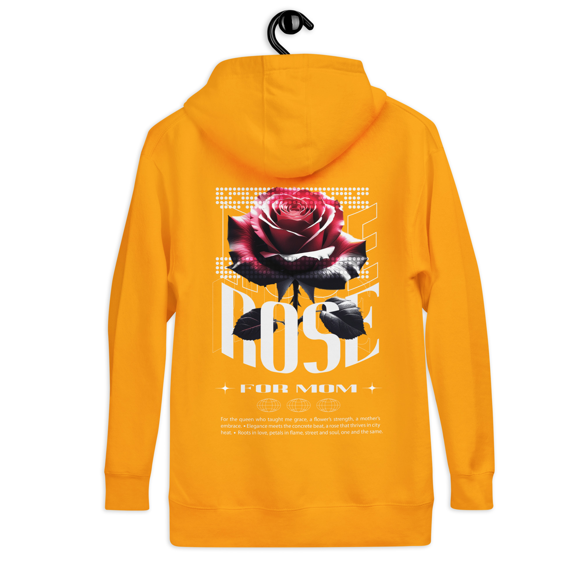 Unisex Hoodie with Urban Rose - Elegance & Strength art - Image 27