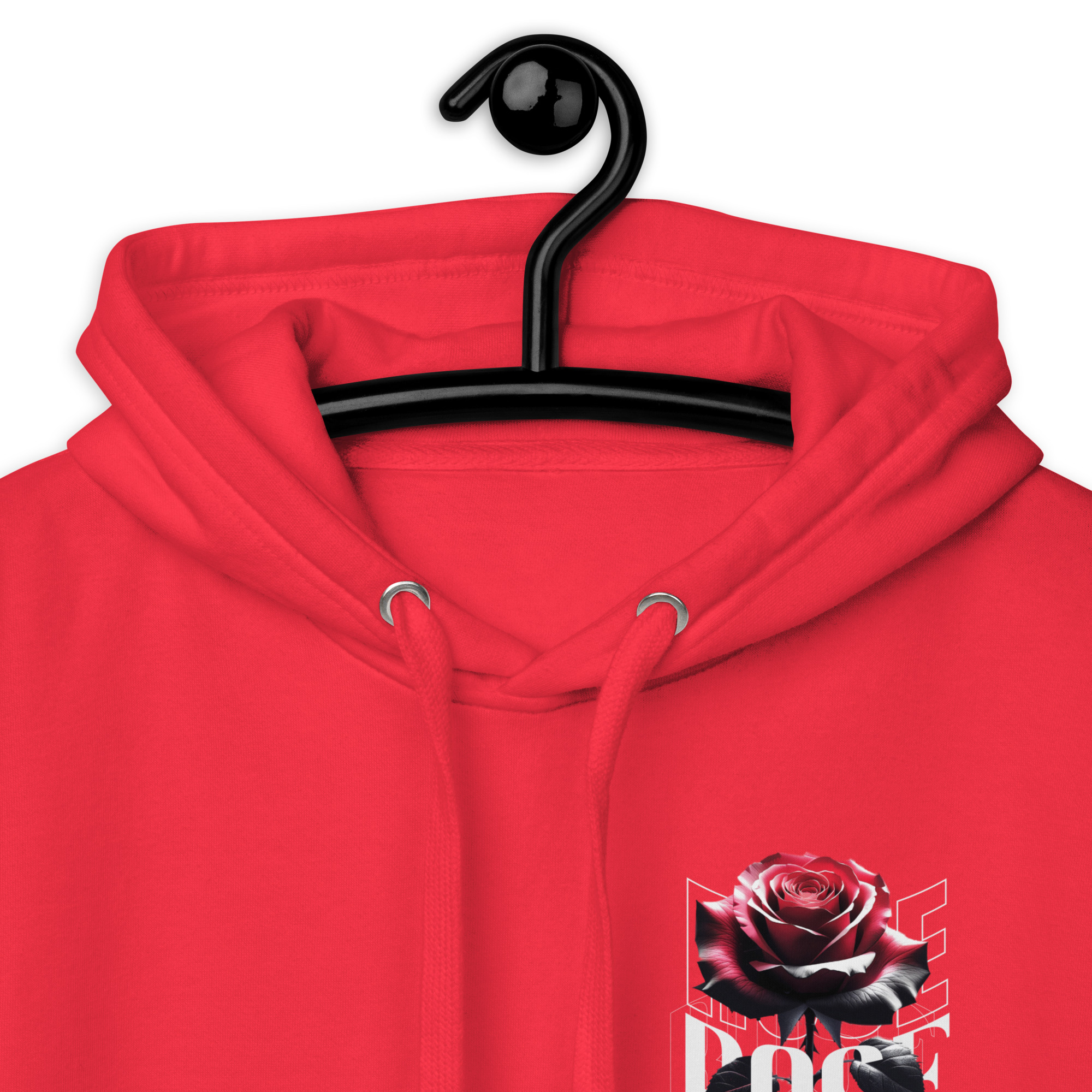 Unisex Hoodie with Urban Rose - Elegance & Strength art - Image 14