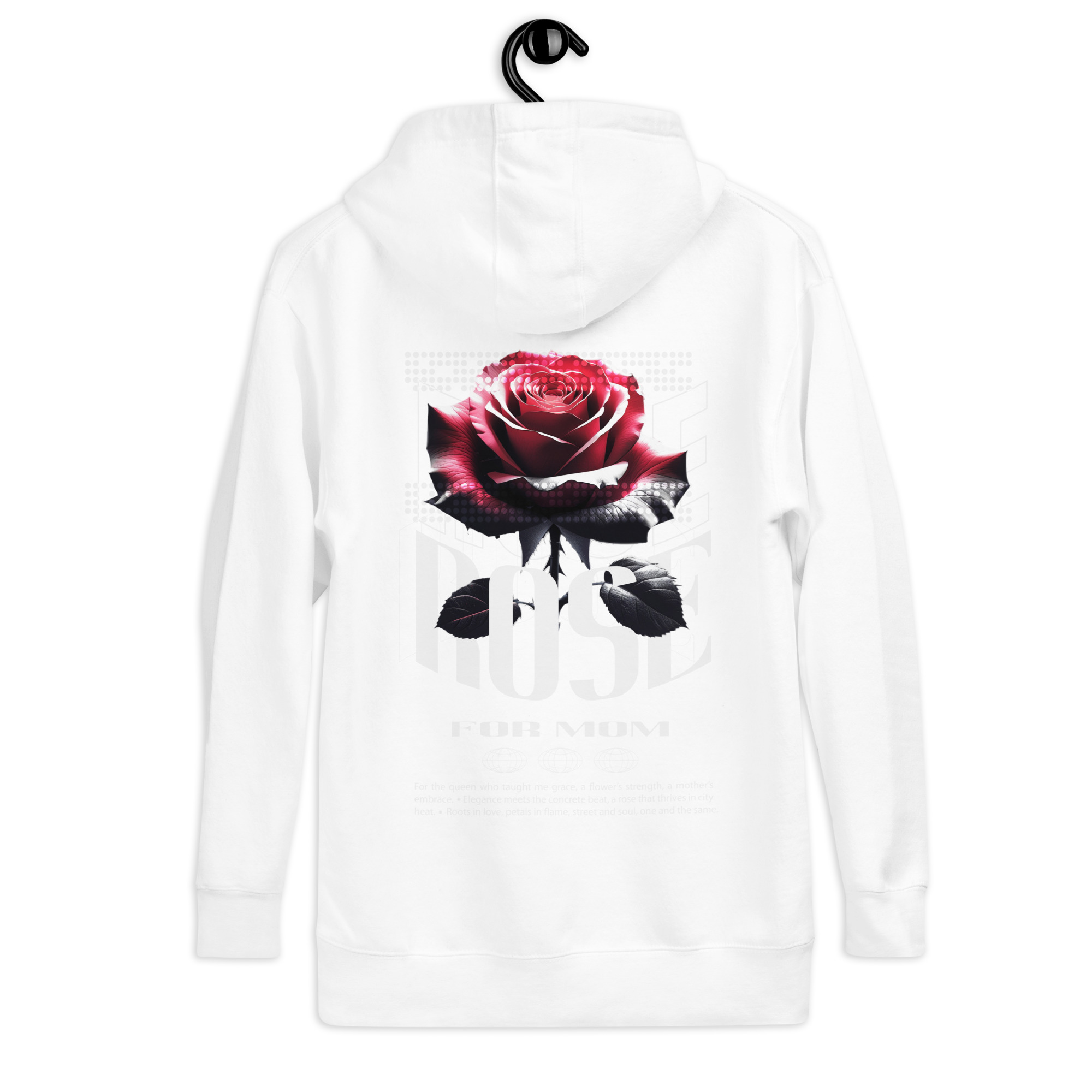 Unisex Hoodie with Urban Rose - Elegance & Strength art - Image 33