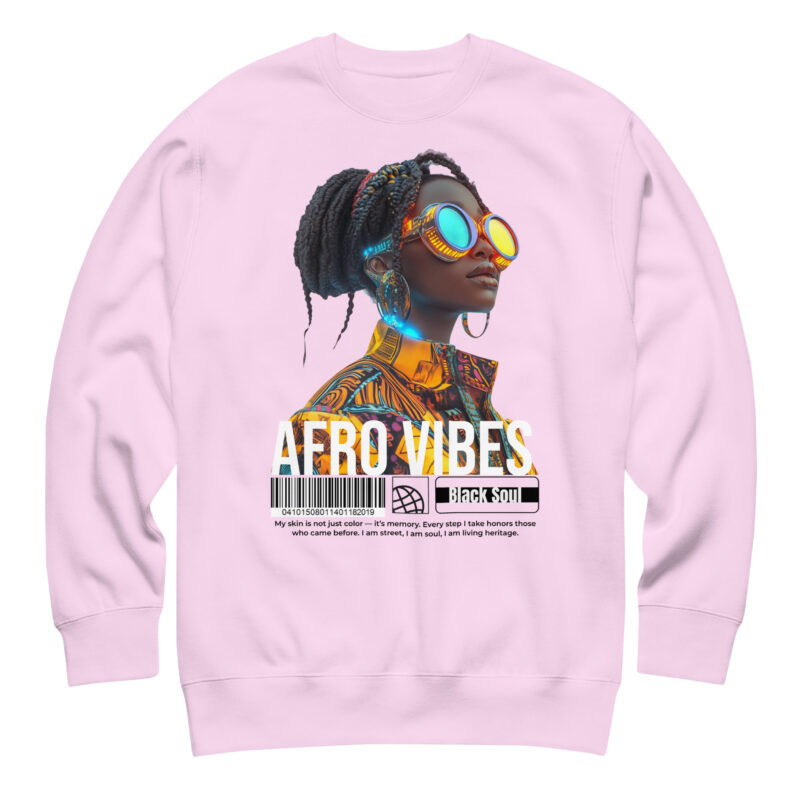 Unisex Premium Sweatshirt (Afro Vibes – Black Soul)