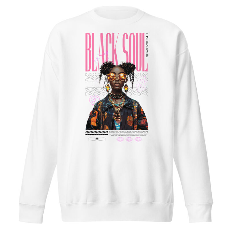 Unisex Premium Sweatshirt (Black Soul - Afro Pride and Urban Style)