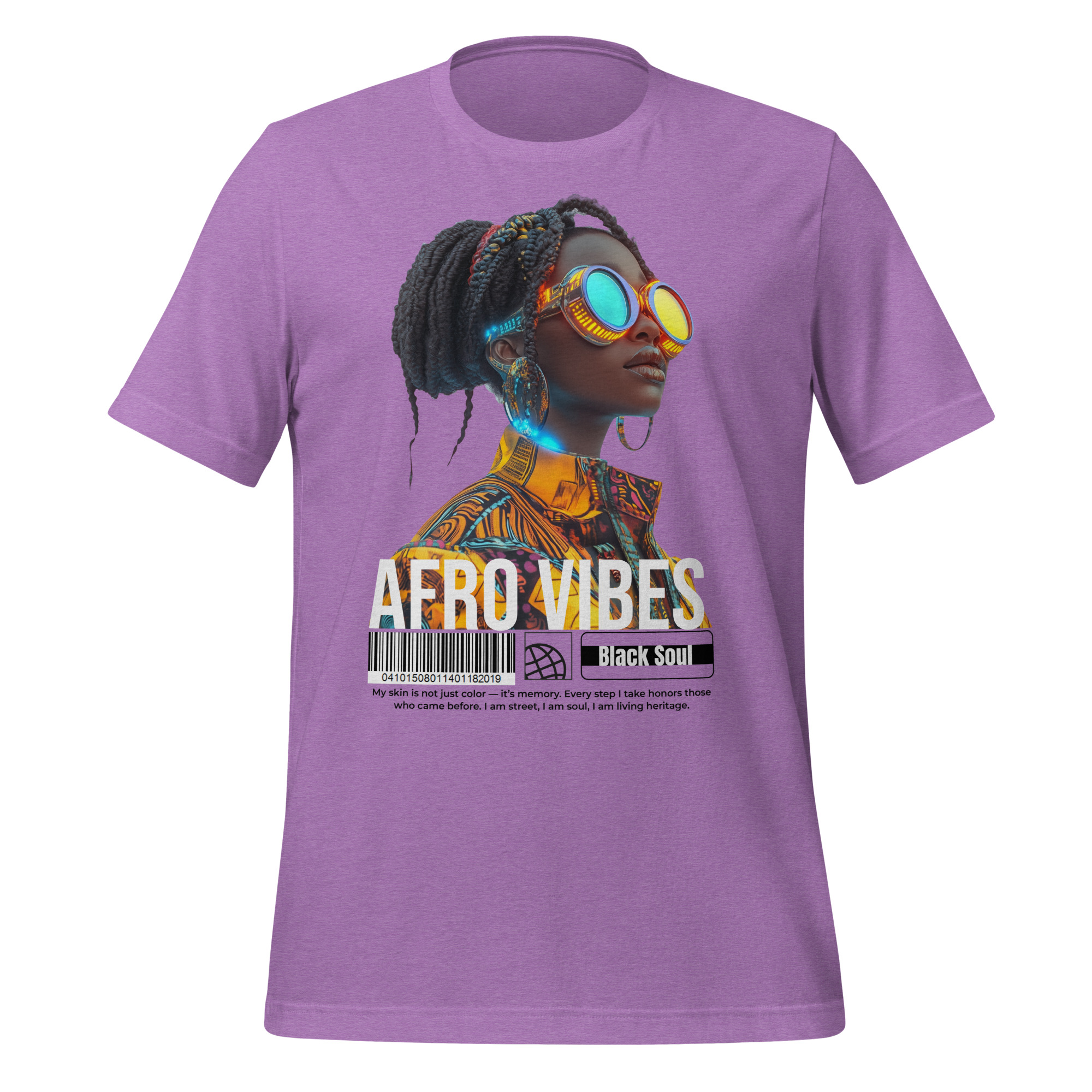 Unisex t-shirt (Afro Vibes – Black Soul) - Image 7