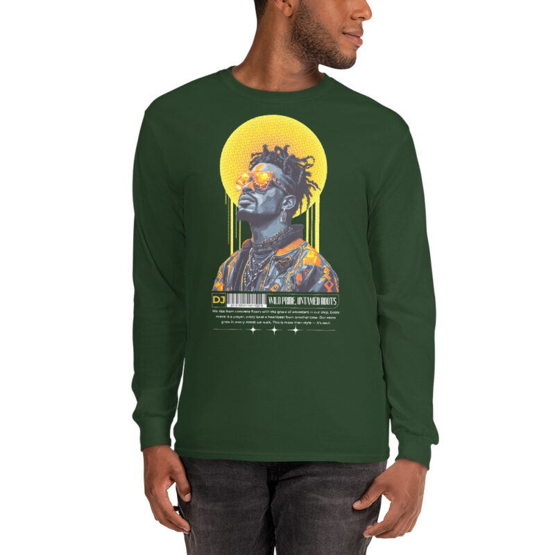 Men’s Long Sleeve Shirt - Wild Pride, Untamed Roots