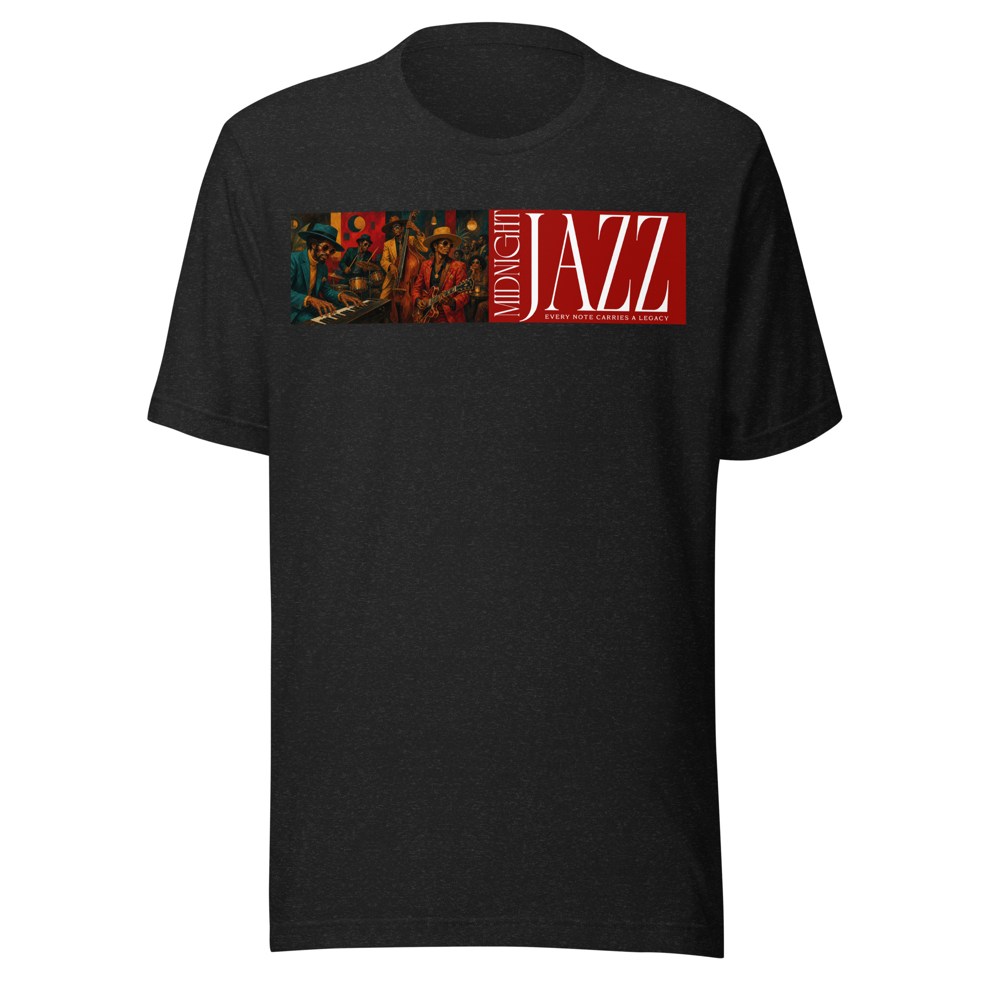 Midnight Jazz – Every Note Carries a Legacy | Unisex t-shirt - Image 2