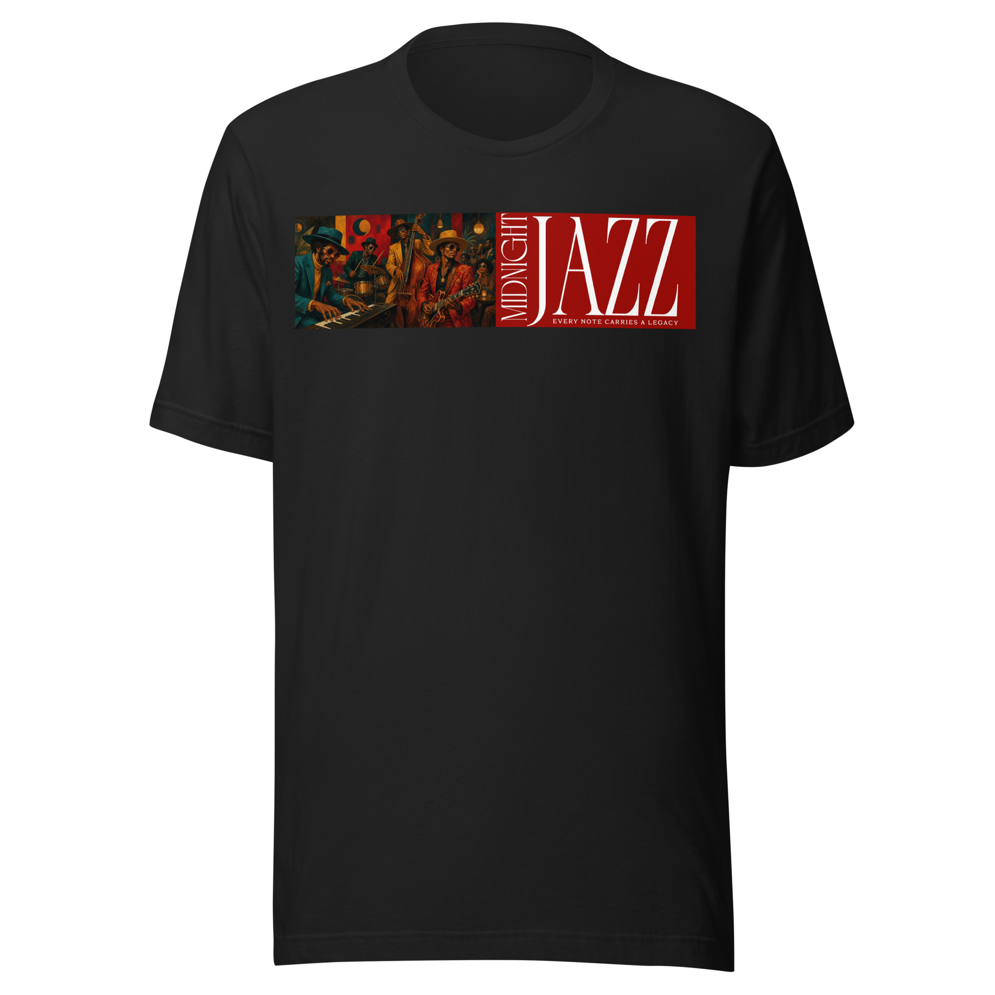 Midnight Jazz – Every Note Carries a Legacy | Unisex t-shirt - Image 3