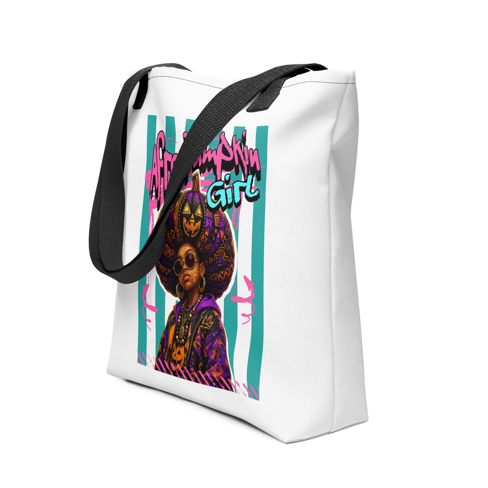 Afro Punk Skin – African-Inspired Halloween Art | All-Over Print Tote Bag - Image 2