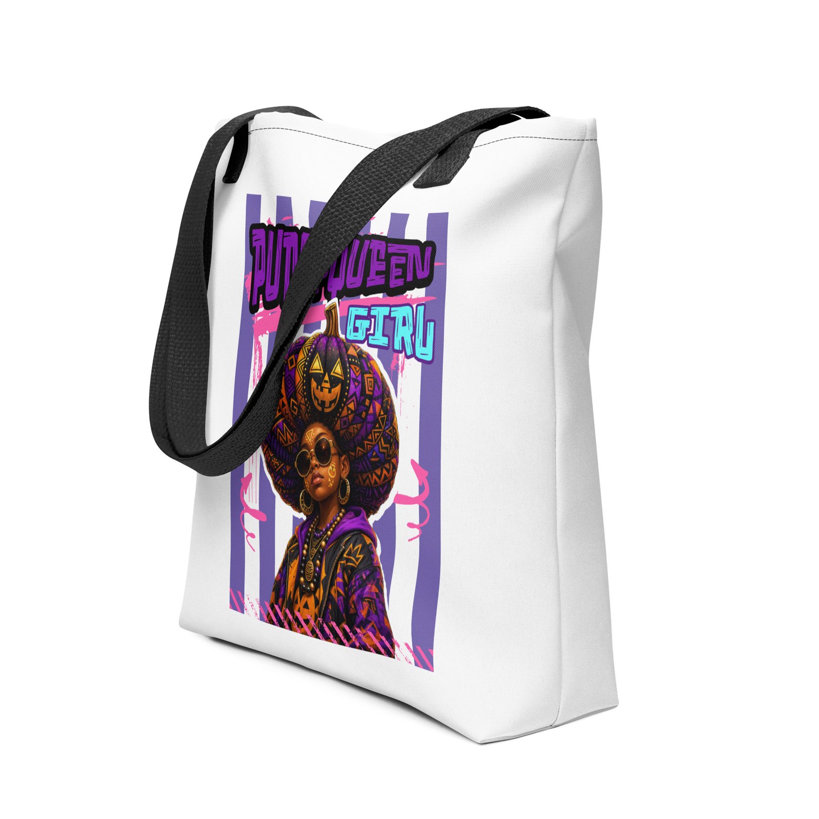 PUMPKIN QUEEN GIRL – Afro Halloween Streetwear | Tote bag