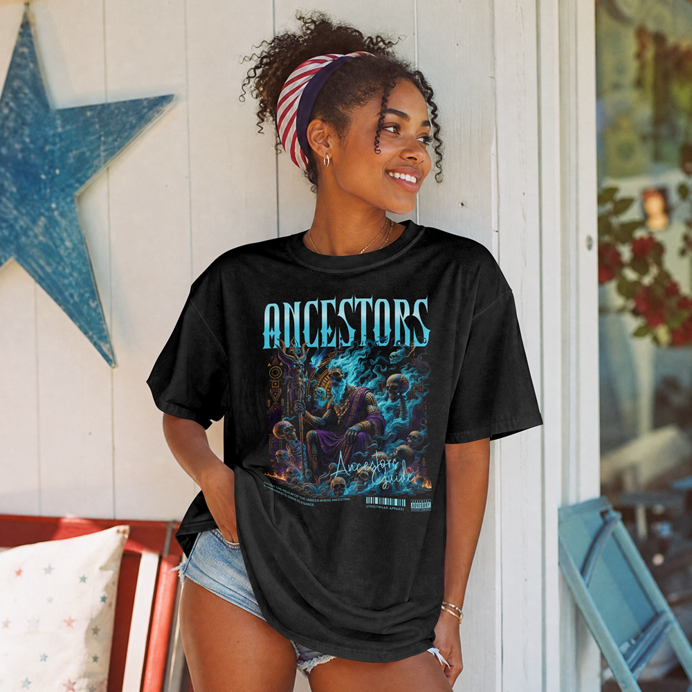 ANCESTORS' GUIDE – Afro-Caribbean Dark Art | Unisex Classic Tee - Image 2