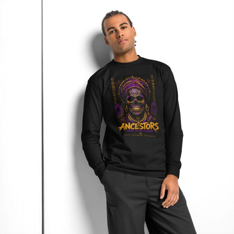 Vodou Reclaimed Long Sleeve T-Shirt – Ancestors Guide. Protect. Empower.