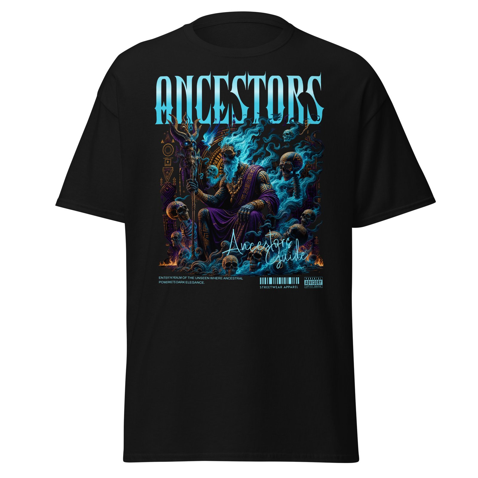 ANCESTORS' GUIDE – Afro-Caribbean Dark Art | Unisex Classic Tee - Image 4