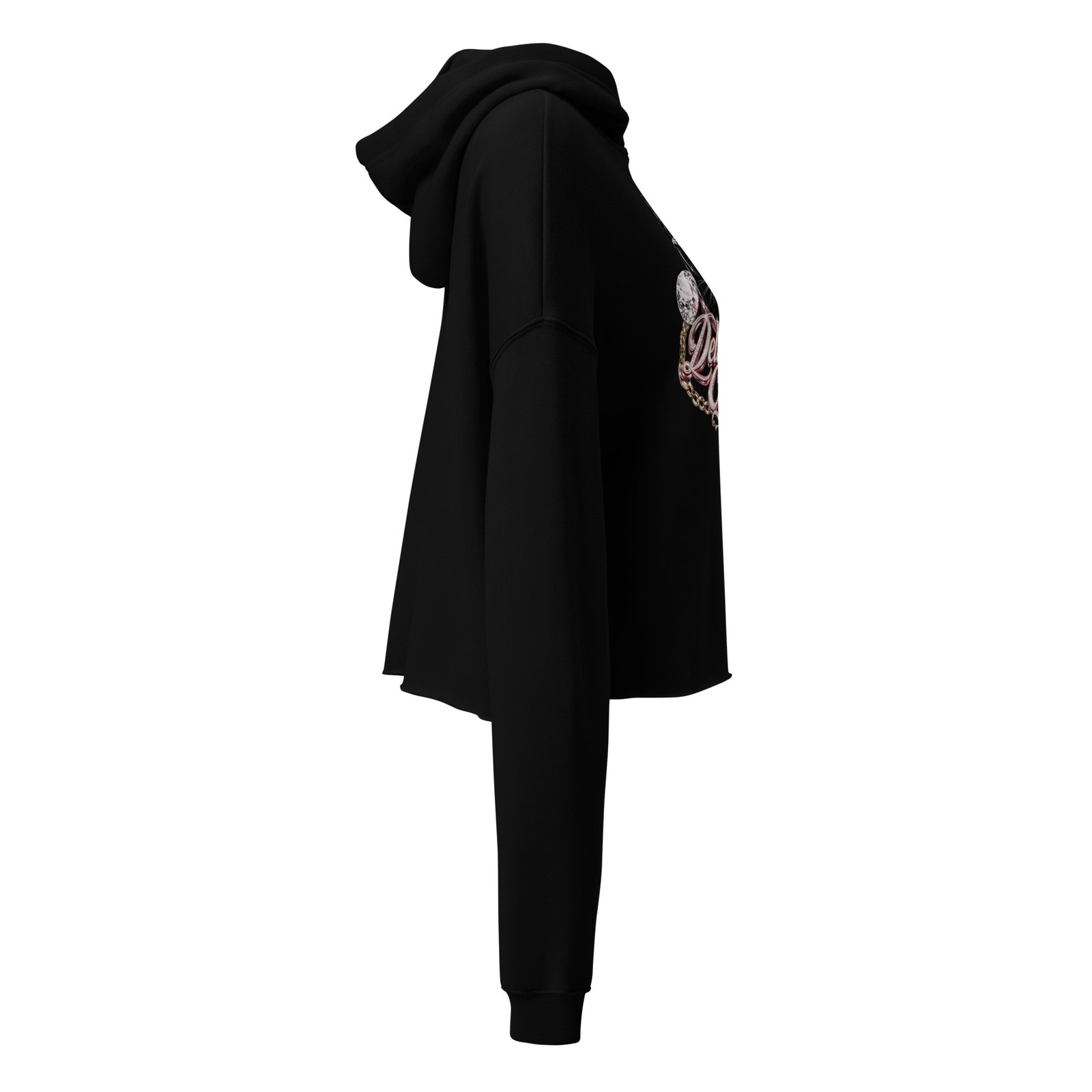 Delicious Chic – Women's Luxury Crop Hoodie | Black Panther Streetwear - Image 2