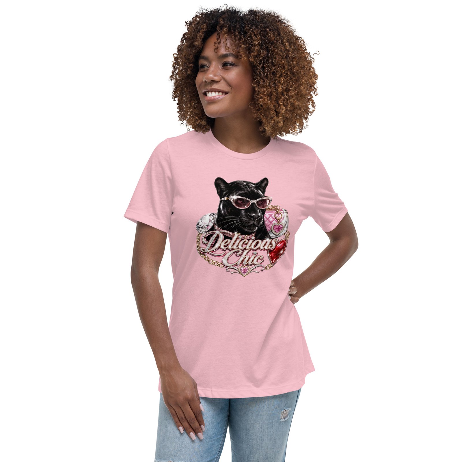 Delicious Chic – Black Panther Luxury Streetwear Graphic T-Shirt - Image 4
