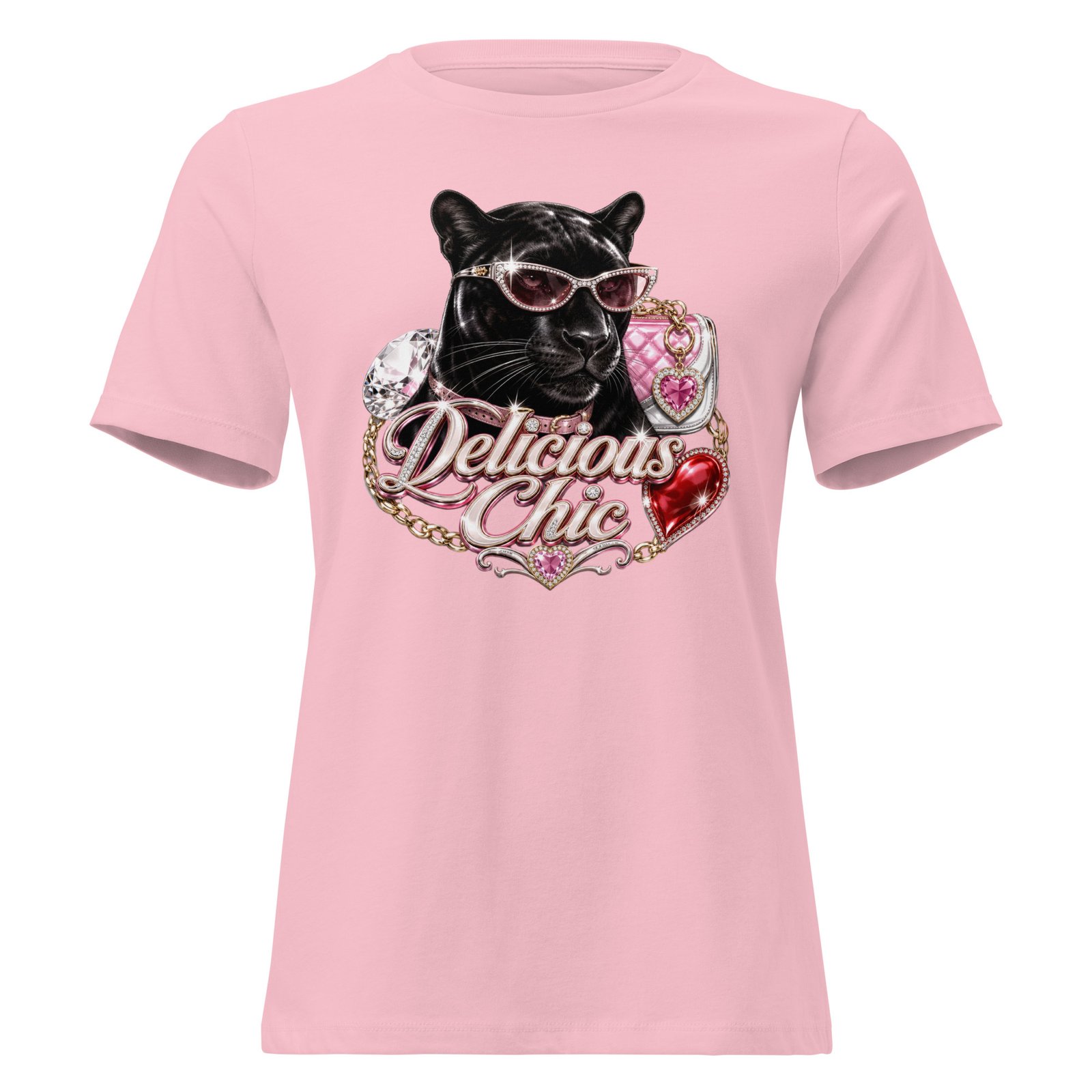 Delicious Chic – Black Panther Luxury Streetwear Graphic T-Shirt - Image 3