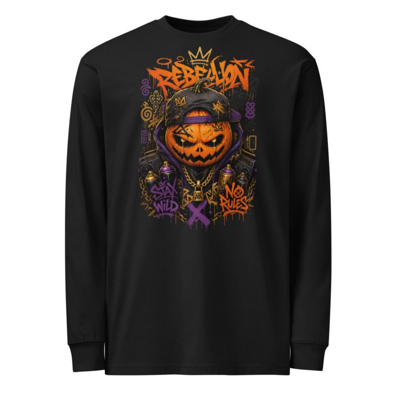 Halloween Rebel Long Sleeve T-Shirt – Adinkra Edition | Streetwear With Purpose