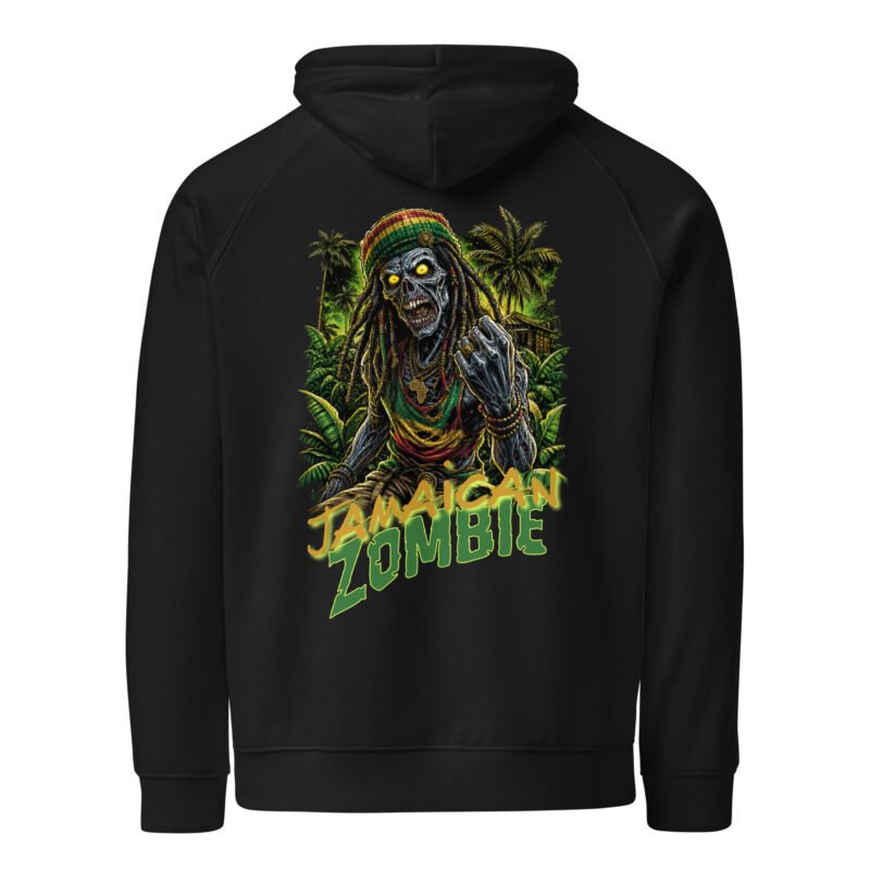 Jamaican Zombie - Unisex eco raglan hoodie