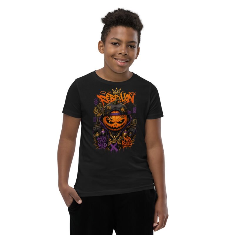 Youth Halloween Rebel T-Shirt – Adinkra Edition | Streetwear With Purpose